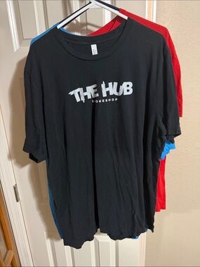 The Hub Men's Black Logo Crewneck Tee 3pack